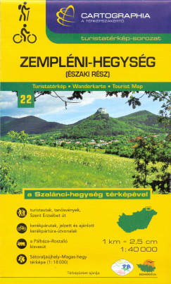 Zemplni-hegysg (szaki rsz) turistatrkp - 1:40 000