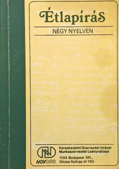 Étlapírás négy nyelven