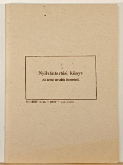 Nyilvántartási könyv