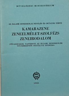 Kamarazene zeneelmlet-szolfzs zeneirodalom