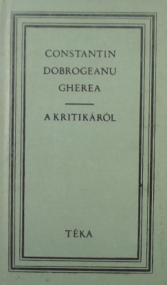 Constantin Dobrogeanu-Gherea - A kritikrl