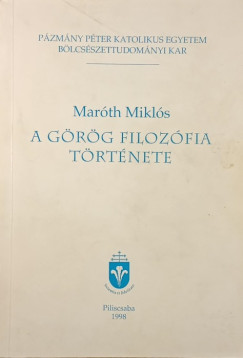 Marth Mikls - A grg filozfia trtnete