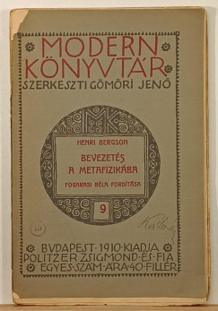 Henri Bergson - Bevezetés a metafizikába