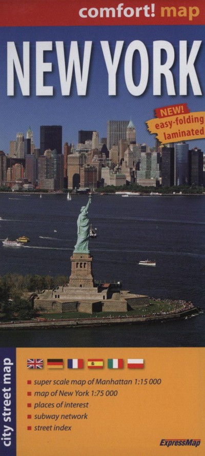 - New York City Street Map 1:15000, 1:75000