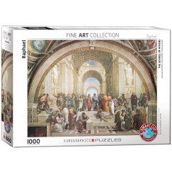 Raphael Sanzio - Az ath�ni iskola, 1000 db-os puzzle (EUROGRAPHICS, 6000-4141)