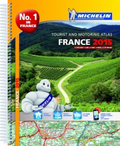 Franciaorszg 2015 atlasz A4 spirl 0197 Michelin 1:200000