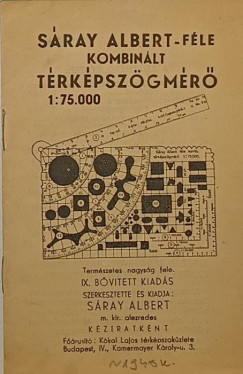 Sáray Albert- féle kombinált térképszögmérő
