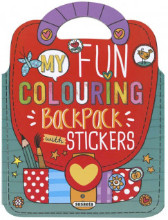 My Fun Colouring Backpack with Stickers - Girls