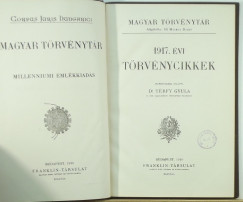 Dr. Trfy Gyula  (Szerk.) - 1917. vi trvnycikkek - millenniumi emlkkiads