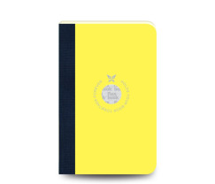 Flexbook Smartbook vonalas jegyzetfüzet sárga, 9 × 14 cm, vászongerincű kivitelben