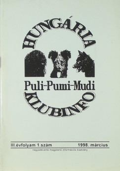 Lnger Gyrgy   (Szerk.) - Hungria Puli-Pumi-Mudi Klubinfo 1998. mrcius