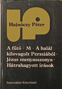 Hajnóczy Péter - A fűtő - M - A halál kilovagolt Perzsiából - Jézus menyasszonya - Hátrahagyott írások
