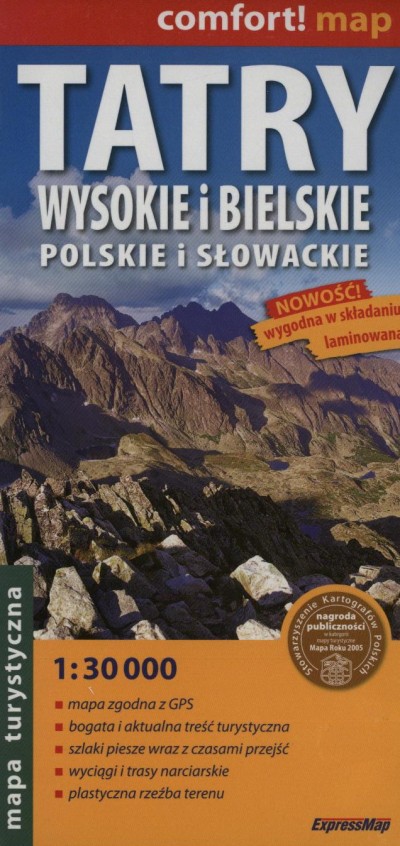 - Tatry Wysokie i Bielskie - Polskie i Slowackie térkép