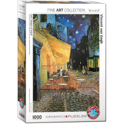 Vincent Van Gogh - K�v�z� terasza �jszaka, 1000 db-os puzzle (EUROGRAPHICS, 6000-2143)