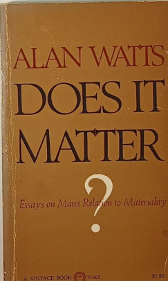 Alan Watts - Does it Matter?