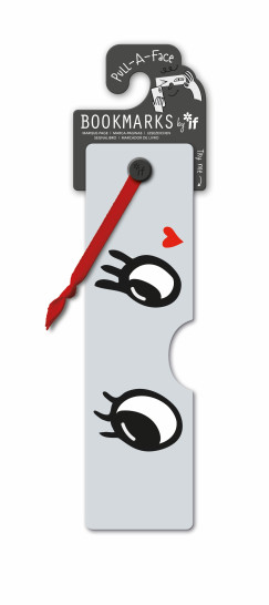 Szerelmes, grimaszolós könyvjelző