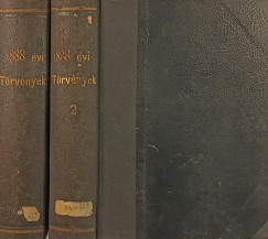 Az 1888-dik vi trvnyek gyjtemnye I-II.