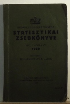 Dr. Illyefalvy Lajos  (Szerk.) - Budapest Szkesfvros statisztikai zsebknyve 1929