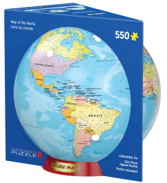 Világtérkép, 550 db-os puzzle gyűjthető fém dobozban (EUROGRAPHICS, 8551-5863)