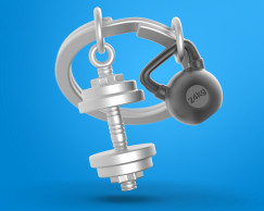 Gym s�lyz�k, ez�st/fekete