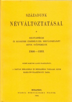 Sz�zadunk n�vv�ltoztat�sai