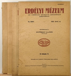Erdélyi Múzeum XL. kötet 1935. 1-12. szám