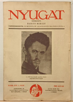 Babits Mih�ly   (Szerk.) - Nyugat XXXII. �vf. 1. sz�m