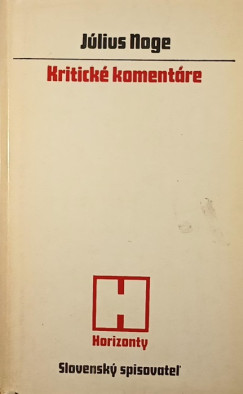 Jlius Noge - Kritick komentre
