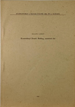 Balassa Lszl - Kosztolnyi Dezs: Boldog, szomor dal (dediklt)