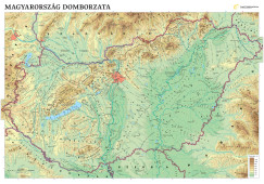 Magyarorsz�g domborzata falit�rk�p t�rk�ps�nnel [FS 04]  97*68 cm