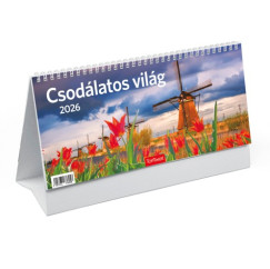 Csodlatos vilg - ll kpes asztali naptr 29,5x14 cm - 2026