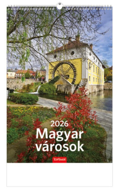 Magyar vrosok falinaptr 22x33 cm - 2026