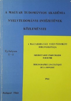 Kirly Pter  (Szerk.) - A magyarorszgi nyelvtudomny bibliogrfija