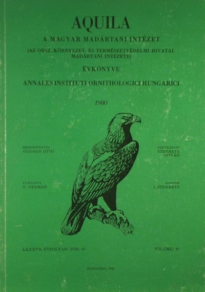 Dr. Sterbetz István  (Szerk.) - Aquila 1980