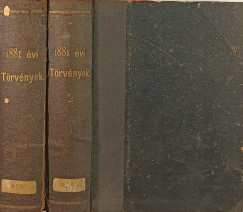 Az 1881-dik vi trvnyek gyjtemnye I-II.