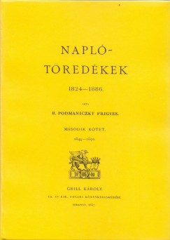 Podmaniczky Frigyes - Napltredkek 1824-1886.