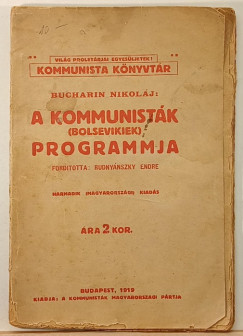 Nyikolaj Ivanovics Buharin - A kommunist�k (bolsevikiek) programja