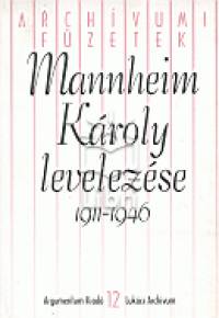 Gbor va   (Vl.) - Mannheim Kroly levelezse 1911-1946