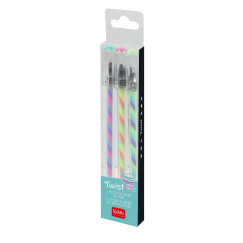 Twist, többszínű zselés toll készlet (LEGAMI - STATIONERY 3 db/szett, kisméretű)