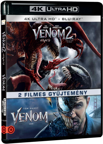 Ruben Fleischer - Andy Serkis - Venom 1-2. - 2 filmes gyûjtemény - 2 4K Ultra HD + 2 Blu-ray