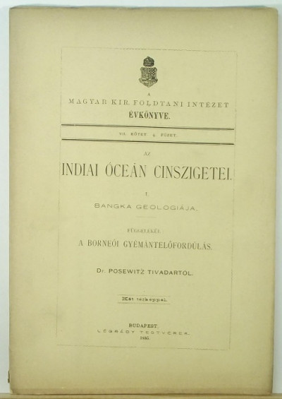 Dr. Posewitz Tivadar - Az Indiai-óceán cinszigetei I.