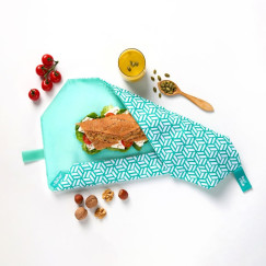 Roll'eat BR-TLgr Boc'n'Roll Tiles Cubist Szendvics csomagol�s �jrahaszn�lhat�