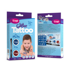 Plucky Csill�mtetov�l�s szett (Tytoo, ragaszt�, ecset, 2 db csill�mpor, 15 db sablon)