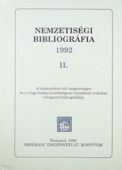 Nemzetisgi bibliogrfia 1992 I-II.
