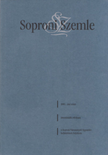 Soproni Szemle 2001. els� sz�m (55. �vfolyam)
