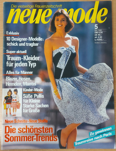 Die vielseitige Frauenzeitschrift - Neue Mode Mai 1988