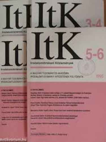 Irodalomt�rt�neti k�zlem�nyek 2001/1-2.