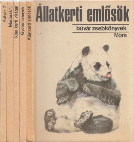 5 db B�v�r zsebk�nyv: �llatkerti eml�s�k + Kuty�k 2. + Madarak 1. + K�na kerti vir�gai + Gyomn�v�nyek