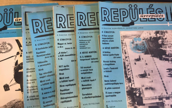 Rep�l�s - A magyar honv�delmi sportsz�vets�g lapja 1977. I-XII. (Teljes �vfolyam, lapsz�monk�nt)