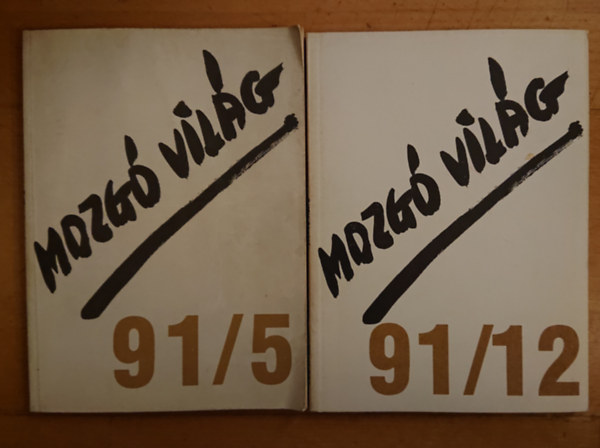2 Mozgó Világ c. folyóirat 1991-ből: 1991/5 + 1991/12